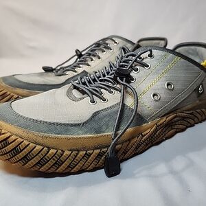 Hybrid Green Label Lethal Adventure Low Top Sneakers Shoes Grey Yellow Mens 12